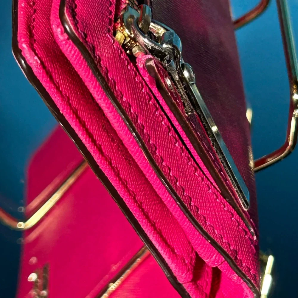 Kate Spade Pink Wallet Sleek Design 7” x 4” Like new - Picture 5 of 15